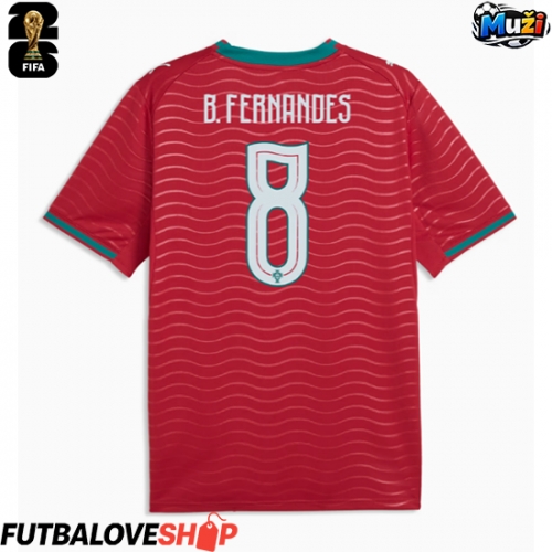 Dres Portugalsko Bruno Fernandes #8 Domáci MS 2026 Krátky Rukáv
